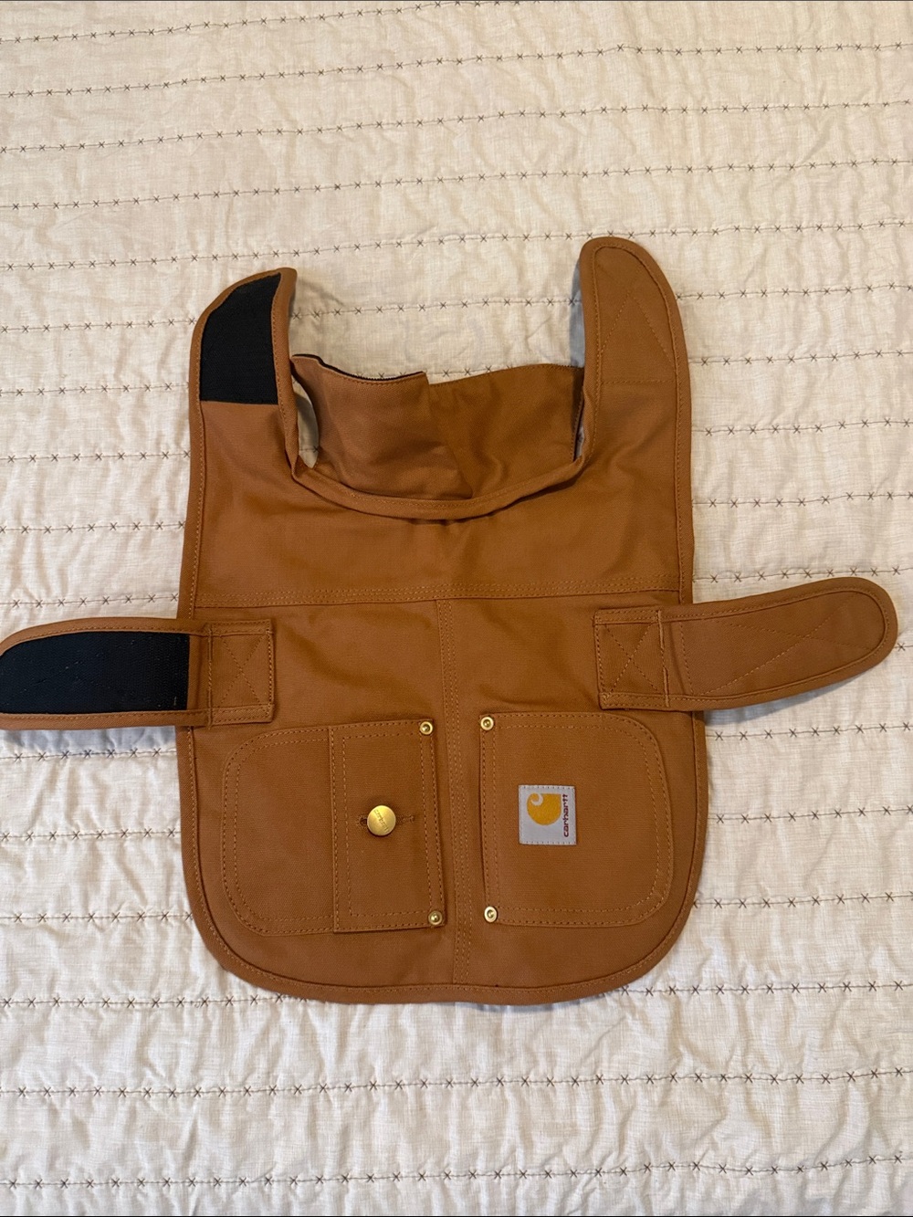 Carhartt Brown/Tan Insulated Dog Coat with Pockets